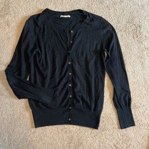 Old Navy Soft Lightweight Black Cardigan Sweater L